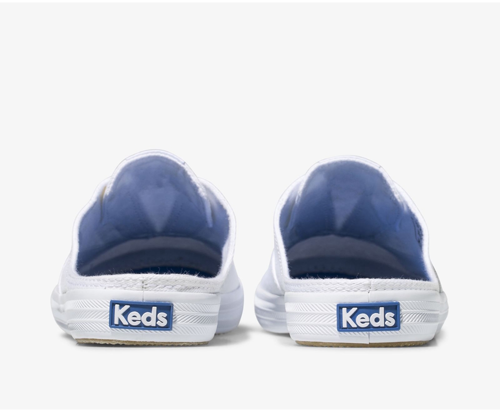 Mules Keds Mujer Blancos - Moxie - 8715-DZFQR